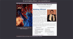 Desktop Screenshot of licensed2wed.com